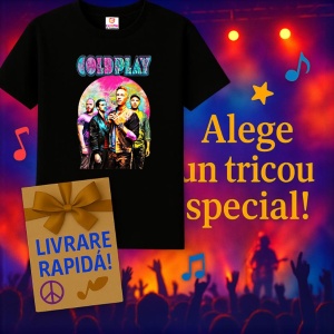 Tricou Coldplay, muzica Hip-Hop / Rap, Dama | Barbat | Copii, Culoare Negru - Img 7
