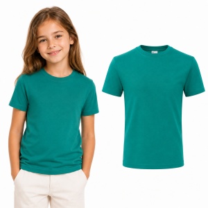 Tricou copii 100% bumbac,pentru fete și băieți 160 gm/², 32 nuanțe, mărimi 4–12 ani - Img 33