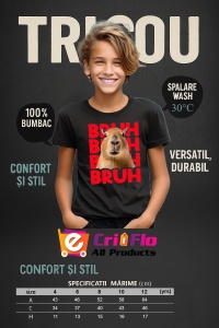 Tricou copii Capybara - BRUH - Img 6