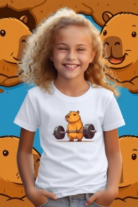 Tricou copii Capybara - Deadlift - Img 2