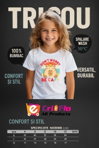 Tricou copii Capybara - Nu iti face griji, fii capy - Img 4