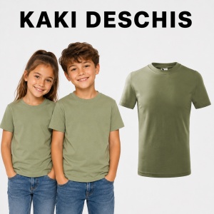 Tricou Copii Clasic Basic Kids, Băiat/Fată, Bumbac 100% Confortabil, 160 g/m², Mărimi 4–12 ani - Img 23