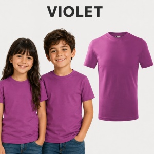 Tricou Copii Clasic Basic Kids, Băiat/Fată, Bumbac 100% Confortabil, 160 g/m², Mărimi 4–12 ani - Img 43