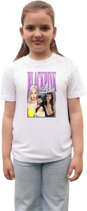 Tricou copii cu formatia BLACK PINK LISA , din bumbac 100% - Img 2