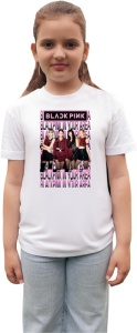 Tricou copii cu formatia BLACKPINK 11 , din bumbac 100% - Img 3