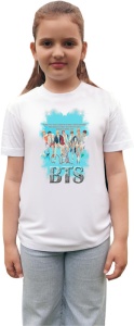 Tricou copii cu formatia BTS 2 , din bumbac 100% - Img 3