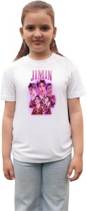 Tricou copii cu formatia JIMIN , din bumbac 100% - Img 2