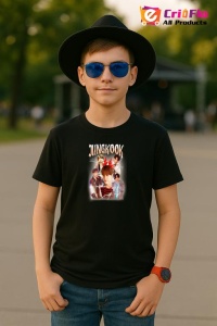 Tricou copii cu formatia JUNGKOOK 7 , din bumbac 100% - Img 5