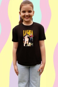 Tricou copii cu formatia LALISA BLACK PINK , din bumbac 100% - Img 4