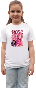 Tricou copii cu formatia ROSE BLOACK PINK , din bumbac 100%