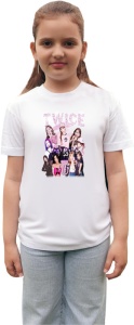 Tricou copii cu formatia TWICE 2 , din bumbac 100% - Img 1
