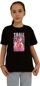 Tricou copii cu formatia TWICE , din bumbac 100% - Img 2