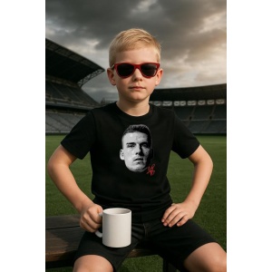 Tricou Copii cu Fotbalistul Andriy Lunin - Real Madrid - Img 4