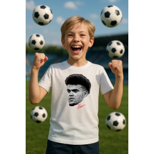 Tricou Copii cu Fotbalistul Brahim Diaz Real Madrid - Img 6