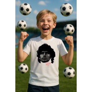 Tricou Copii cu Fotbalistul Diego Armando Maradona - Napoli