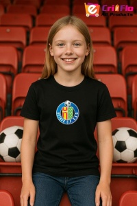 Tricou copii cu logo stema Getafe logo Spania, din bumbac 100% - Img 4