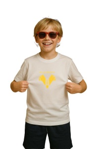 Tricou copii cu logo stema Hellas Verona Italia, din bumbac 100% - Img 3
