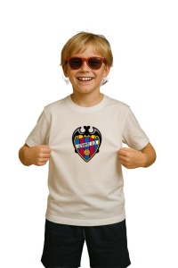 Tricou copii cu logo stema Levante UD Spania, din bumbac 100% - Img 3