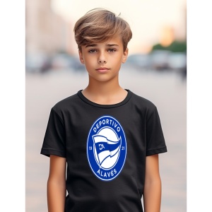 Tricou copii Deportivo Alaves din bumbac 100% - Img 7