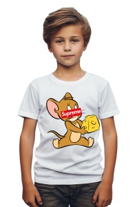 Tricou copii din bumbac 100% Cheesy Jerry Funny, cu imprimeu pentru copii, îmbrăcăminte confortabilă, modă copii, cadou ideal