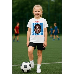 Tricou Copii din bumbac cu fotbalistul Ademola Lookman-Atalanta BC - Img 8