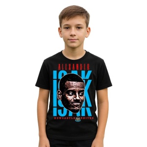 Tricou Copii din bumbac cu fotbalistul Alexander Isak-Newcastle United
