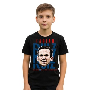 Tricou Copii din bumbac cu fotbalistul Fabian Ruiz Pena-Paris Saint-Germain - Img 2