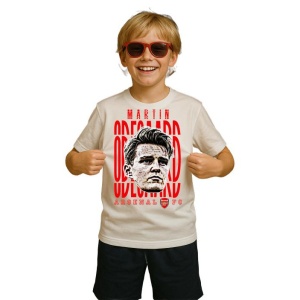 Tricou Copii din bumbac cu fotbalistul Martin Odegaard-Arsenal FC