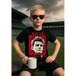 Tricou Copii din bumbac cu fotbalistul Martin Odegaard-Arsenal FC - Img 3