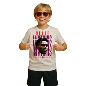 Tricou Copii din bumbac cu fotbalistul Oliver George Arthur Watkins-Aston Villa