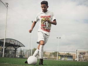 Tricou copii din bumbac personalizat cu jucatorul de fotbal Cristiano Ronaldo Portugalia - Cadou - Img 5