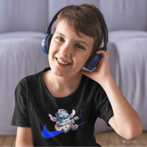 Tricou copii din bumbac personalizat haios Musician Stitch - Cadou