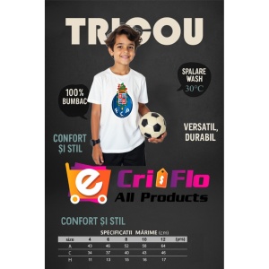 Tricou copii FC Porto din bumbac 100% - Img 3