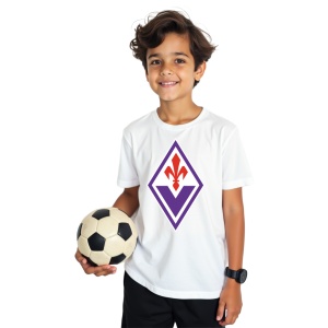 Tricou copii Fiorentina Fc din bumbac 100% - Img 2