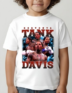 Tricou copii - Gervonta "Tank" Davis - box, poreclă, forță, putere, luptător, determinare, knockout, atlet, dominant, campion