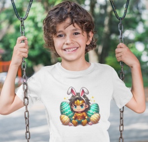 Tricou copii personalizat - Easter Aquaman - din bumbac, personalizat - Cadou - Img 4