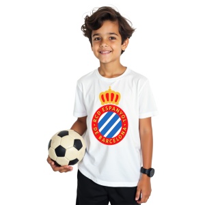 Tricou copii RCD Espanyol din bumbac 100% - Img 2