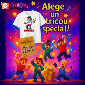 Tricou Copii Roblox Baiatul Bmx din bumbac 100% - Img 10