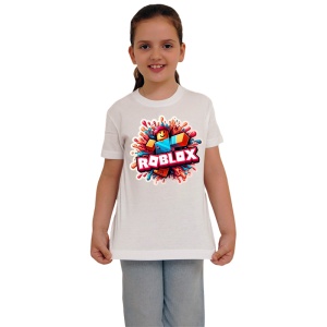 Tricou Copii Roblox Baiatul Masina din bumbac 100% - Img 3