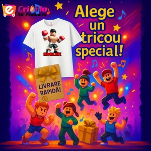 Tricou Copii Roblox Cavalerul Liliac din bumbac 100% - Img 10