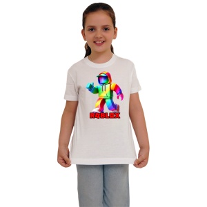Tricou Copii Roblox Costum Curcubeu din bumbac 100% - Img 3