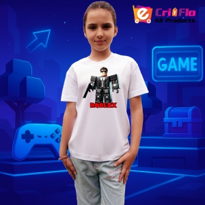 Tricou Copii Roblox Curcubeu Smecher din bumbac 100% - Img 8