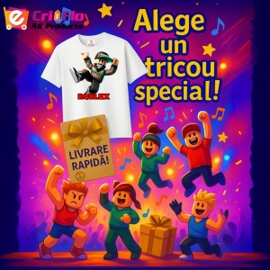 Tricou Copii Roblox Dansatorul Gamer din bumbac 100% - Img 10