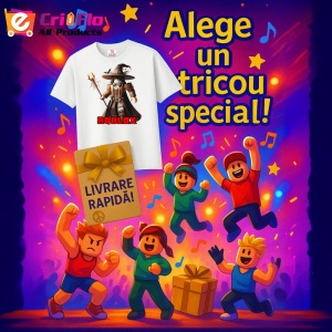 Tricou Copii Roblox Eroul De Lupta din bumbac 100% - Img 10