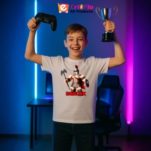 Tricou Copii Roblox Gladiatorul Lamei din bumbac 100% - Img 8