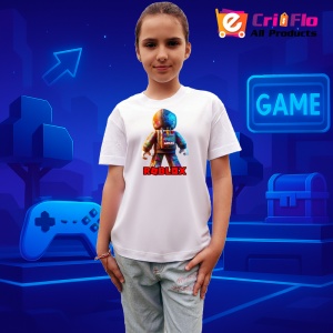Tricou Copii Roblox Razboinicul Inghetat din bumbac 100% - Img 8