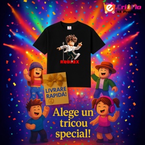Tricou Copii Roblox Sabia De De├¿ΓäóErt din bumbac 100% - Img 6