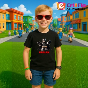Tricou Copii Roblox Trageri Grele din bumbac 100% - Img 4