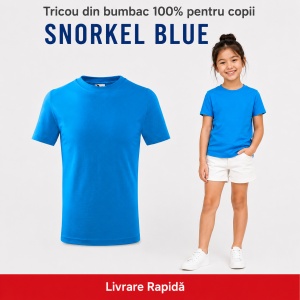 Tricou Copii Simplu din bumbac pentru Fete 135 - Img 36