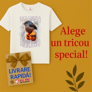 Tricou Copii Tralalelo Tra la la Bigbaldino Birderino Funny Italian Brainrot Meme Gen Z T-Shirt - Img 7